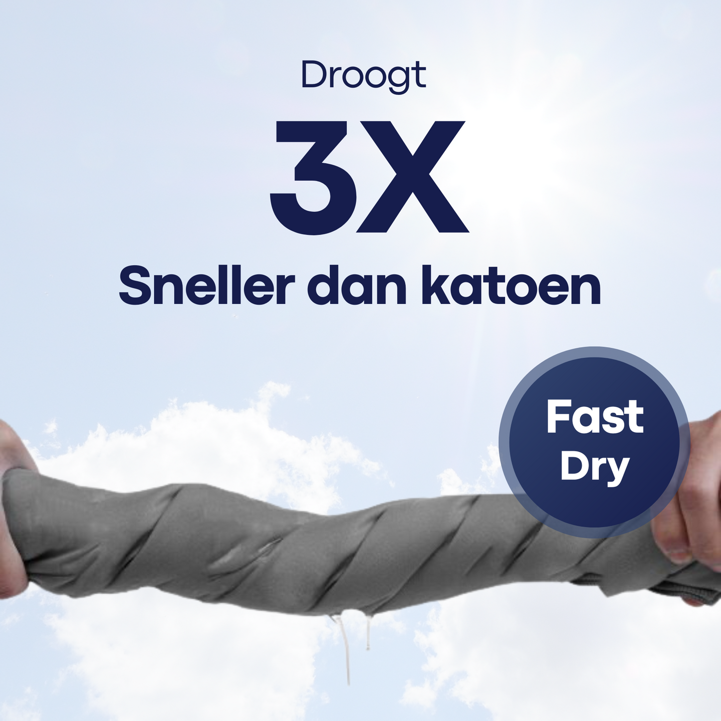 Hidry microfiber towel Shadow Grey