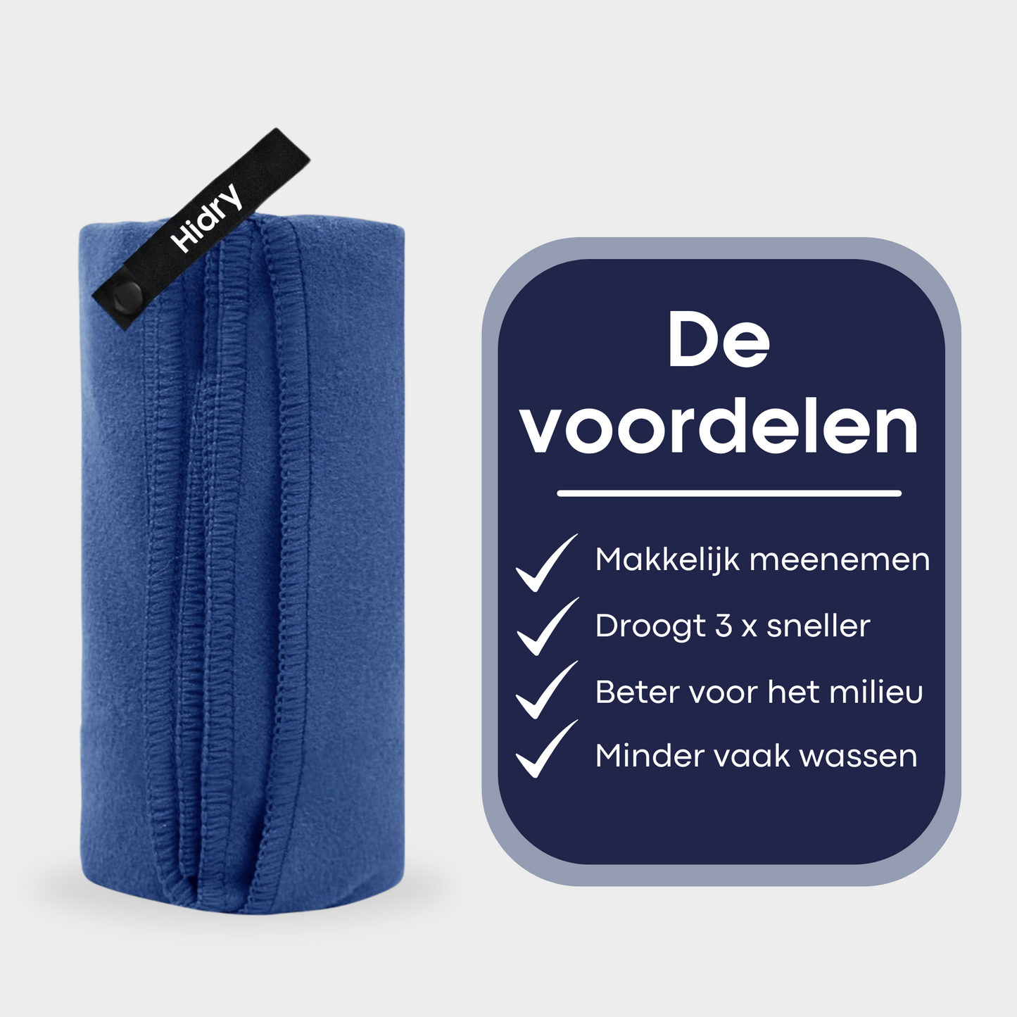 Hidry microfiber towel Navy Blue